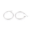304 Stainless Steel Hoop Earrings EJEW-T048-25C-P-3