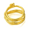 Adjustable Iron Snake Wrap Bangles BJEW-U004-03B-G-3