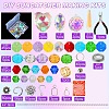 DIY Cone & Heart & Round Suncatchers Making Kits PW-WG84C5B-01-5