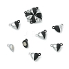 10 Sets Alloy Heart Magnetic Clasps FIND-FS0003-25-3