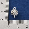 Brass Micro Pave Clear Cubic Zirconia Connector Charms KK-A230-06B-S-3