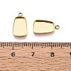 304 Stainless Steel Pendant Cabochon Component STAS-Q113-20G-3