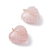 Natural Rose Quartz Pendants PALLOY-JF01104-01-2