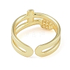 304 Stainless Steel Open Cuff Rings for Women RJEW-H229-02G-03-3