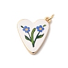 Printed Brass Pendants KK-H253-05B-G-1