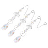 3Pcs 201 Stainless Steel Mushroom Hanging Ornaments HJEW-TA00369-2