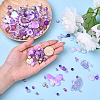100G 10 Styles Transparent Acrylic Beads OACR-YW0002-65A-4