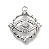 Brass Micro Pave Cubic Zirconia Pendants KK-Q048-23P-1