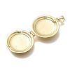 Brass Locket Pendants KK-D431-030E-G-2