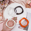 4Pcs 4 Colors Acrylic Bangles BJEW-HY0002-68-3