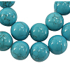 Synthetic Turquoise Beads X-JBR6-4mm-2