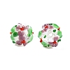 Handmade Two-Tone Lampwork Beads X-LAMP-T022-01A-12-3