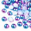 Imitation Pearl Acrylic Cabochons OACR-R063-8mm-01-1