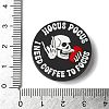 Halloween Themed I Need Coffee To Focus Silicone Focal Beads SIL-M006-01C-3