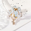 Lily Alloy Enamel Brooches PW-WGAC49F-04-1