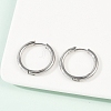 Tarnish Resistant 201 Stainless Steel Huggie Hoop Earrings Findings STAS-F149-33P-A-4