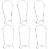 10Pcs 925 Sterling Silver Hoop Earring Findings STER-BBC0006-92B-S-1