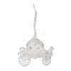 Christmas Transparent Acrylic Royal Limousine Big Pendant Decorations HJEW-F017-05-2