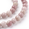 Natural Rhodonite Beads Strands X-G-G099-6mm-33-3