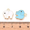 Alloy Enamel Charms PALLOY-T092-31G-3