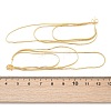 Brass Snake Chains Tassel Dangle Stud Earrings for Women EJEW-H092-11G-3