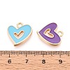 Alloy Enamel Pendants PALLOY-T092-27G-3