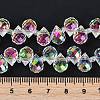 Electroplate Glass Beads Strands X-EGLA-D030-17X-3