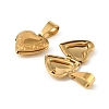 Sculptured 316 Stainless Steel Locket Pendants STAS-K192-15G-2