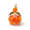 Faceted Glass Pendants PALLOY-MZ00582-07-1