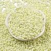 Macaron Color Opaque Frosted Glass Seed Beads SEED-K009-12B-15-2