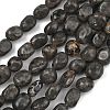 Natural Fluorescent Syenite Rock(Glow under UV Light) Beads Strands GG-C286-A26-2