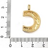 Brass Micro Pave Cubic Zirconia Pendants KK-B126-02G-C-3