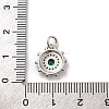 Brass Micro Pave Cubic Zirconia Charms KK-U033-22P-03-3