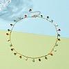 Brass Enamel Pendant Necklaces NJEW-JN03225-5