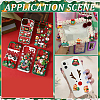 72Pcs 12 Styles Christmas Theme Opaque Resin Cabochons RESI-SC0005-73-5