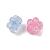 Transparent Crackle Acrylic Beads OACR-B031-21-3