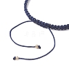 3Pcs Brass Beads Braided Bead Bracelets for Women BJEW-JB13223-6