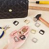 CHGCRAFT 12 Pcs 3 Colors Zinc Alloy Bag Side D Ring Clip PALLOY-CA0001-83-RS-3