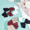 CRASPIRE 3 Pairs 3 Style Detachable Bowknot Polyester Ribbon Shoe Decoration AJEW-CP0005-60-3