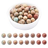 ARRICRAFT Natural Aqua Terra Jasper Beads Strands G-AR0001-70-1