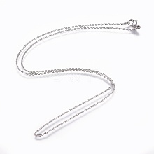 304 Stainless Steel Cable Chain Necklaces NJEW-P248-01P