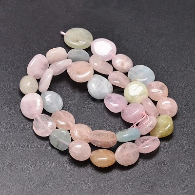 Dyed Natural Morganite Nuggets Beads Strands G-J336-14-1
