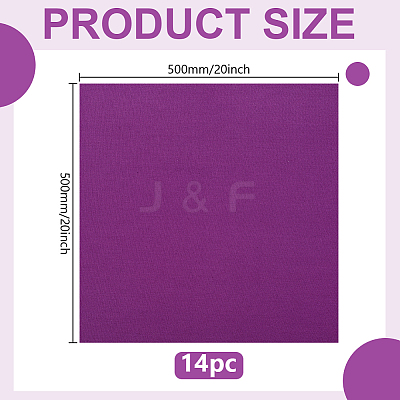 7Pcs Cotton Pure Color Fabric AJEW-WH0481-631C-1