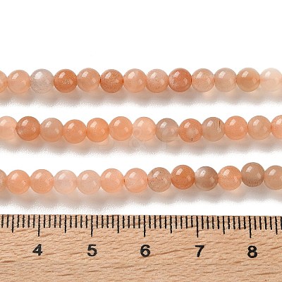 Natural Multi-Moonstone Beads Strands G-F828-A01-4mm-1