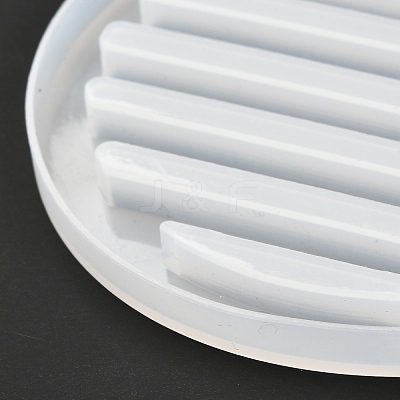 Flat Round Silicone Cup Mat Molds DIY-I065-06-1