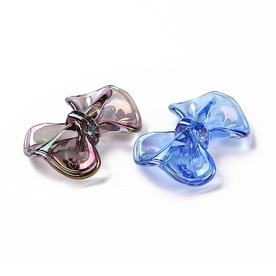 Transparent Acrylic Imitation Shell Beads X-OACR-P011-03L-1