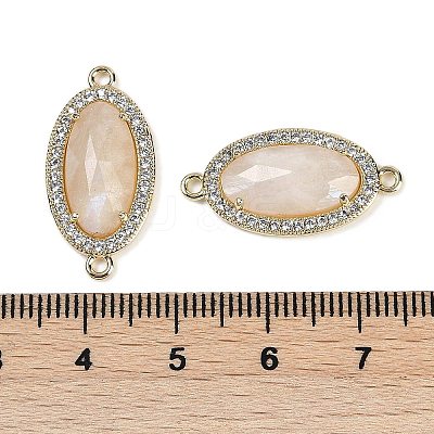 Natural Moonstone Faceted Oval Links G-B126-06G-02-1