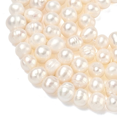Natural Cultured Freshwater Pearl Beads Strands PEAR-L034-11B-1