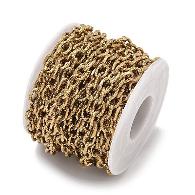 304 Stainless Steel Textured Cable Chains CHS-K023-13G-1