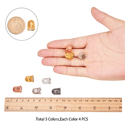Brass Bead Caps KK-PH0034-79-1